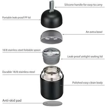 BEAQUEE 17 Oz Soup Thermos for Hot Food on-the-Go