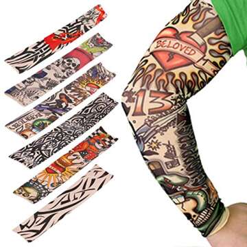 Stylish Akstore Temporary Tattoo Arm Sleeves for Events