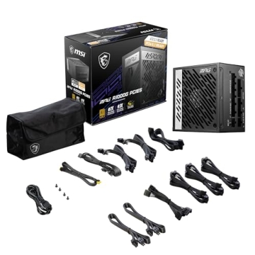 MSI MPG A1000G 1000W PCIe 5 Gaming Power Supply