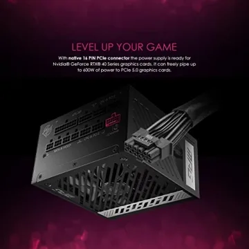 MSI MPG A1000G 1000W PCIe 5 Gaming Power Supply