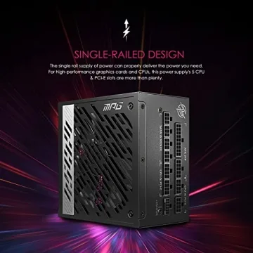 MSI MPG A1000G 1000W PCIe 5 Gaming Power Supply