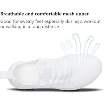 WYGRQBN Women's Lightweight Walking & Running Shoes
