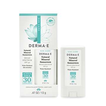 DERMA E Natural Mineral Sunscreen Stick SPF 30 - Eco-Friendly Protection