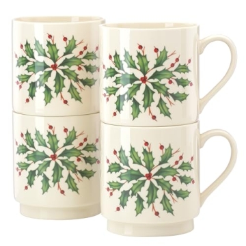 Lenox Hosting Holidays Stackable Mug Set - 4 Count