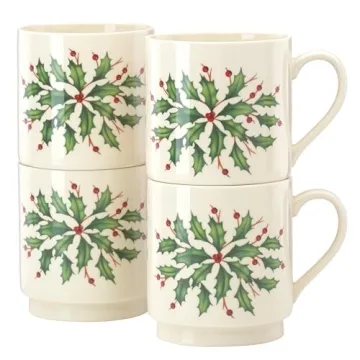 Lenox Hosting Holidays Stackable Mug Set - 4 Count