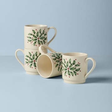 Lenox Hosting Holidays Stackable Mug Set - 4 Count