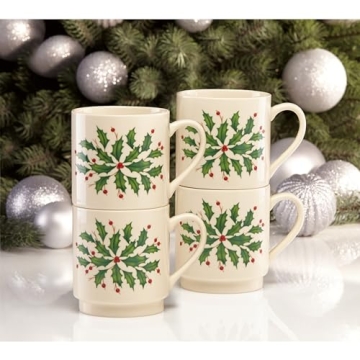 Lenox Hosting Holidays Stackable Mug Set - 4 Count
