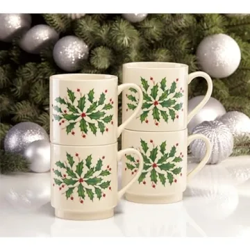 Lenox Hosting Holidays Stackable Mug Set - 4 Count