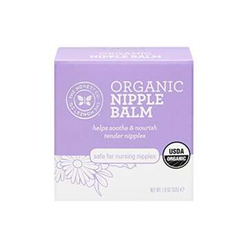 The Honest Company Organic Nipple Balm | USDA Certified Organic | Hypoallergenic | Paraben Free | Shea Butter & Tamanu Oils | Safe for Nursing Moms | 1.8 Ounces