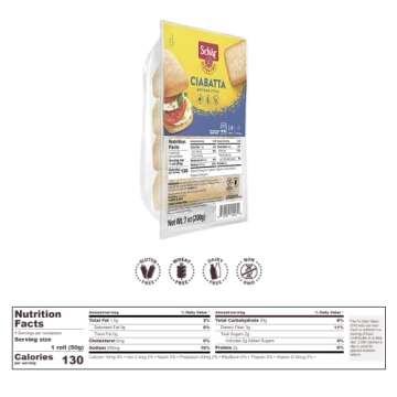 Schar's Gluten Free Ciabatta Rolls - Case of 6