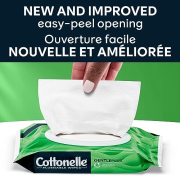 GentlePlus Flushable Wet Wipes - Soothing & Eco-Friendly