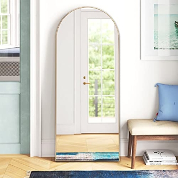 NeuType Arched Floor Full Length Mirror - Large 65"x22" Design for Home Decor
