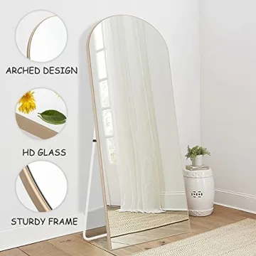 NeuType Arched Full Length Mirror - Elegant & Safe Design