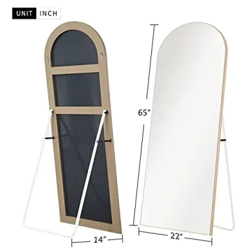 NeuType Arched Full Length Mirror - Elegant & Safe Design