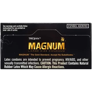 Trojan Magnum Large Size Lubricated Condoms - 12 Count
