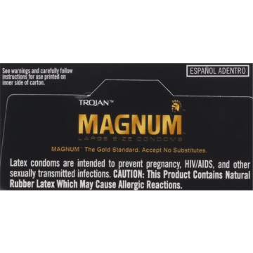 Trojan Magnum Large Size Lubricated Condoms - 12 Count