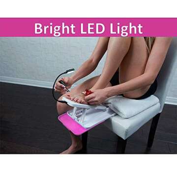 Stedi Pedi - Professional Home Pedicure Kit - Includes Task Light - Paint Nails with Ease Using Pedi...