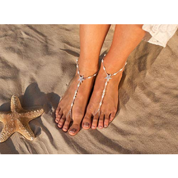 Bermuda Beach Wedding Barefoot Sandals for Brides