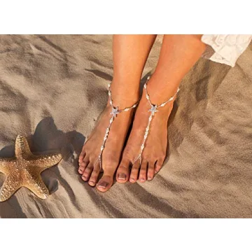 Bermuda Beach Wedding Barefoot Sandals for Brides