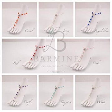 Bermuda Beach Wedding Barefoot Sandals for Brides