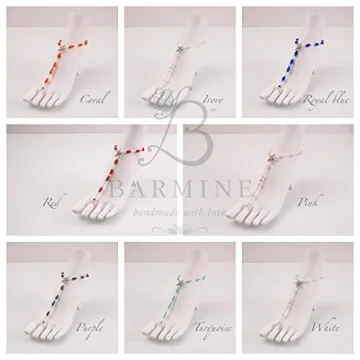 Bermuda Beach Wedding Barefoot Sandals for Brides