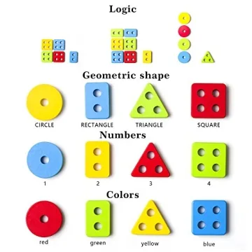 BettRoom Educational Stacking Blocks for Toddlers