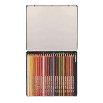 Lyra Graduate Aquarell Watercolor Pencils - 24 Colors with Brush in Metal Tin