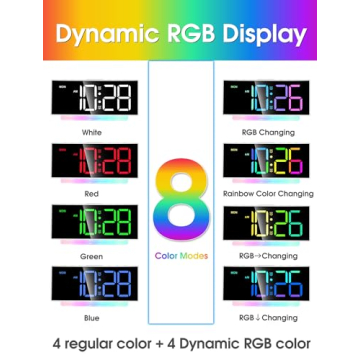 Colorful LED Alarm Clock for Kids & Teens