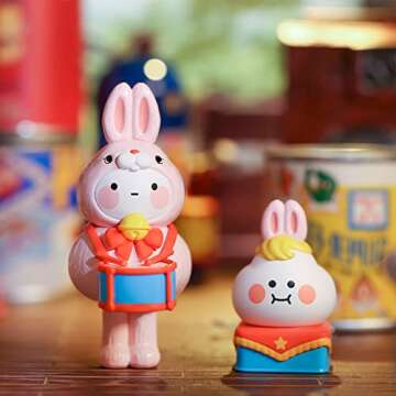 POP MART BOBO & Coco Vintage Zakka Series, BOBO & Coco Blind Box Figures, Random Design Action Figures Collectible Toys Home Decorations, Holiday Birthday Gifts for Boys and Girls, Single Box