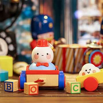 POP MART BOBO & Coco Vintage Zakka Series, BOBO & Coco Blind Box Figures, Random Design Action Figures Collectible Toys Home Decorations, Holiday Birthday Gifts for Boys and Girls, Single Box
