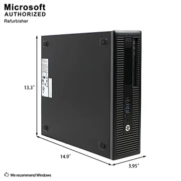 HP Elite C2D 3.0GHz PC with Windows 10 - Refurbished