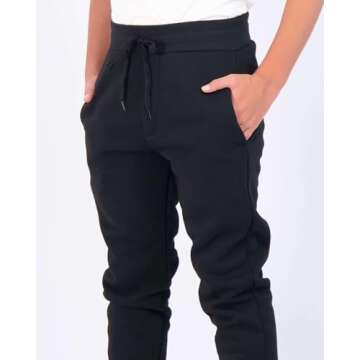 3 Pack: Boys Girls Youth Teen Active Athletic Basic Soft Kids Sports Fleece Jogger Soccer Track Gym Running Slim Pajama Sweatpants Casual Athletic Pantalones Winter Pockets-Set 2,XS(6-7)