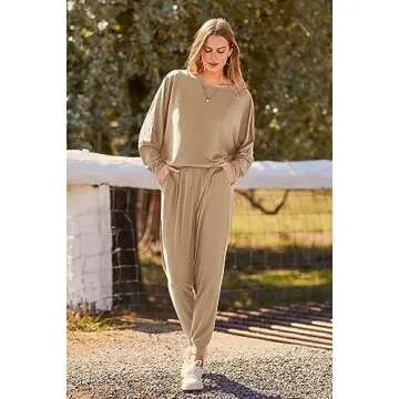 PRETTYGARDEN Women’s Fashion 2 Piece Sweatsuit for Fall