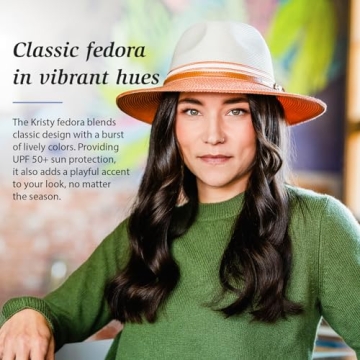 Wallaroo Kristy Fedora for Women - Stylish Sun Protection Hat