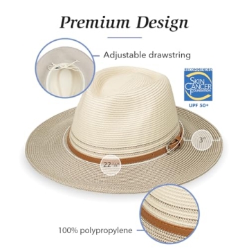 Wallaroo Kristy Fedora for Women - Stylish Sun Protection Hat