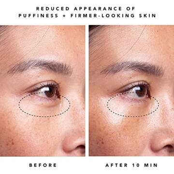 HERBIVORE Moon Dew 1% Bakuchiol + Peptides Retinol Alternative Anti Aging Eye Cream Reduces Fine Lines, Wrinkles & Puffiness, Plant-based, Vegan, Cruelty-free, 15mL / 0.5 oz