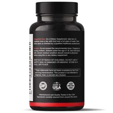 Natgrown Black Maca Root + Panax Ginseng Powder Capsules 1500 mg with Black Peruvian Maca Root & Korean Panax Ginseng Supplement for Men and Women - Vegan Pills (120 Count)