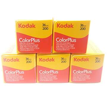 5 Rolls of Kodak colorplus 200 ASA 36 Exposure
