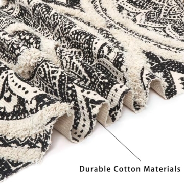 LEEVAN Mandala Runner Rug - Chic, Washable & Versatile