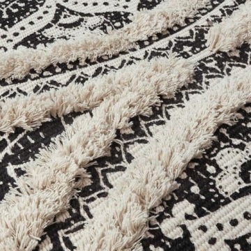 LEEVAN Mandala Runner Rug - Chic, Washable & Versatile