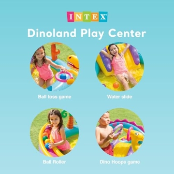 Intex 11' x 7.5' Dinoland Play Center for Summer Fun