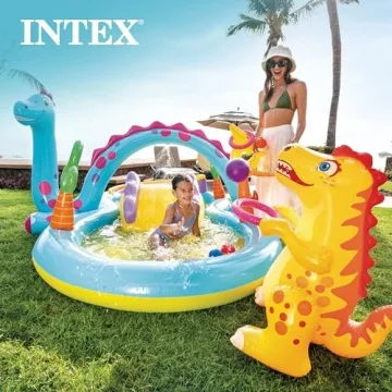 Intex 11' x 7.5' Dinoland Play Center for Summer Fun