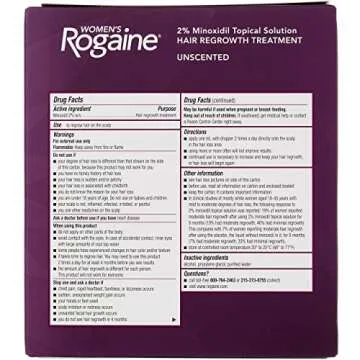 Rogaine Womens Hair Regrowth Treatment, 6 Fluid Ounce - 6 per case.