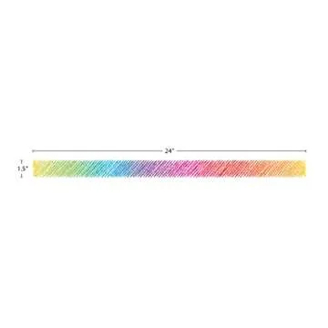 Teacher Created Resources Colorful Scribble Magnetic Border, 77290 0.375 H x 27.5 L x 3 W