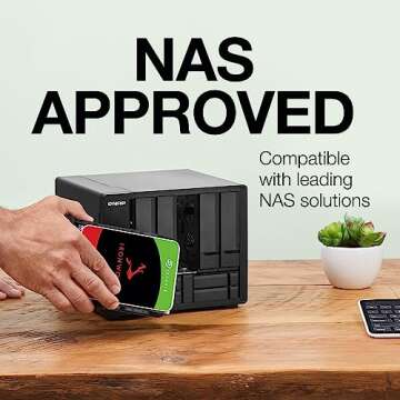 Seagate IronWolf 12TB NAS Internal Hard Drive HDD – CMR 3.5 Inch SATA 6Gb/s 7200 RPM 256MB Cache for RAID Network Attached Storage (ST12000VNZ008/ST12000VN0008)