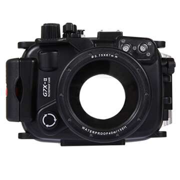 PULUZ 40m Underwater Depth Diving Case Waterproof Camera Housing for Canon G7 X Mark II