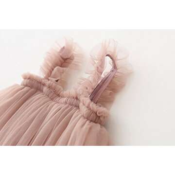LYXIOF Baby Girls Tutu Dress Toddler Tulle Sleeveless Princess Sundress Pink 2 Years