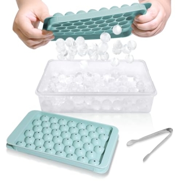 WIBIMEN Round Ice Cube Tray - Perfect for Your Freezer