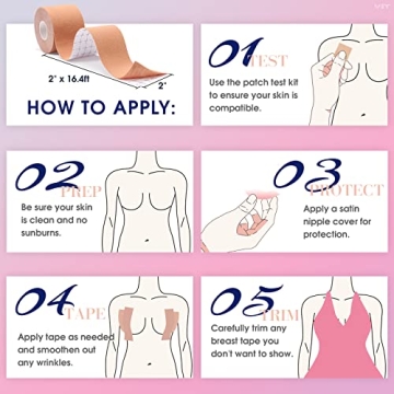 VBT Boob Tape - Ultimate Breast Lift Support for All Sizes