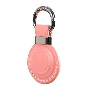 Elegant KEEPXYZ Leather AirTag Holder for Keychain
